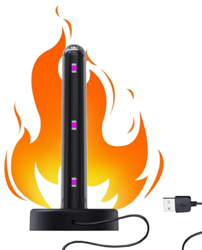 NUHUi Mini calentador USB con LED UV, control automático de temperatura a 42-46 ℃, no para calefacción de habitación/oficina