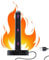 NUHUi Mini asta riscaldante USB con LED UV, controllo automatico della temperatura fino a 42-46 ℃, non per riscaldamento in camera/ufficio