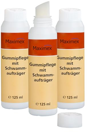 Maximex Gummipflege Universal 125ml, 3er Set, verlängert Lebensdauer der Gummidichtung, Dichtung bleibt elastisch & geschmeidig, beugt Versprödung vor, für Gummi an Autos, Fenster, Kühlschrank uvm