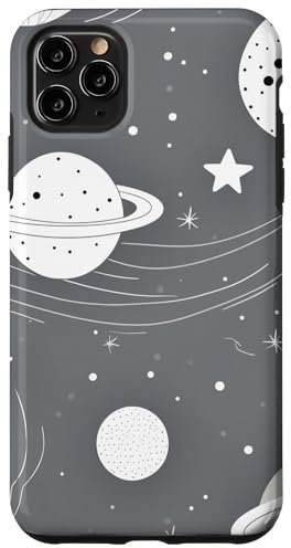 iPhone 11 Pro Max Celestial Space White & Grey Galaxy Case