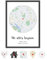 OWLBOOK® Personalisierte Geschenke | Wo alles begann Bild mit Landkarte & Koordinaten | Geburtstags Geschenke für Frauen | Hochzeitsgeschenke Jahrestag Standard Karte Papier