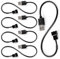 KUOQIY 5 PCS 30cm USB to 3 Pin PWM 5V Computer Fan Power Adapter Cables, USB to 3 Pin Case Fan Adapter Connector Cable