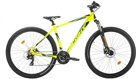 VTT avec roues de 29, cadre en aluminium et dérailleur Shimano (vert fluo mat, 520 mm)