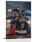 Funny Gears Poster of War Vintage Shooter, Videospiel, Poster, Druck, Gemälde für Schlafzimmer, Leinwand, Wandkunst, ästhetisch, dekorativ, 60 x 90 cm, Rahmenstil