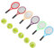 ERINGOGO 6 Sets Mini Sportartikel Tennisschläger Tennisbälle Lustige Mini Werkzeuge Puppenhaus Dekorationen Fotografie Requisiten Mini Sachen Requisiten Miniatur Ornament