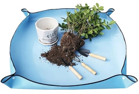 QIUYMGFG Pflanzen Heizmatte Garten-Bodenmatte, wechselnde Bodenmatte, wasserdicht, verdickend, Wickeltopf, Pflanzung, Blumenmatte, Gartengeräte heizmatte(Blue,100x100cm)
