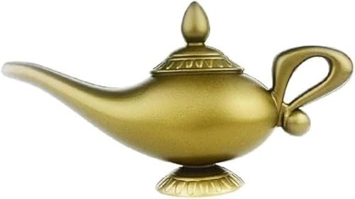 Aladdin Kunststoff Genie Lampe Home Decor Handwerk Gute Kunststoff Modell Aladdins Lampe Cosplay Halloween Requisiten Lampe für Party Favoriten (23 x 13 cm) Masken, Masken für Erwachsene Lampen