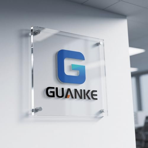 GUANKE Custom Acrylic Business Sign - Personalized Floating Logo Sign | Free Vector Logo Design | Durable, Modern Office & Storefront Display | High-Visibility Commercial Signage for Retail