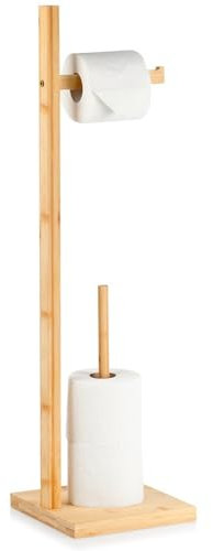 Toilettenpapierständer Toilettenpapierhalter Papierrollenhalter WC-Papierhalter aus Holz 70 cm