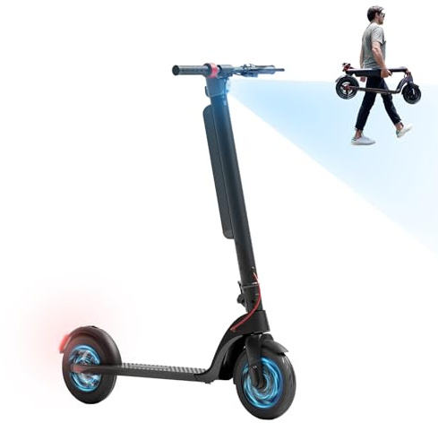 HX X6/X8 Trotinette Electrique Adulte avec Batterie Amovible, Moteur 350W, 25km/h, Autonomie 20/40KM, Trottinette Électrique Pliable, Double Frein, Écran LCD,3 Modes de Vitesse,Déplacements Quotidiens