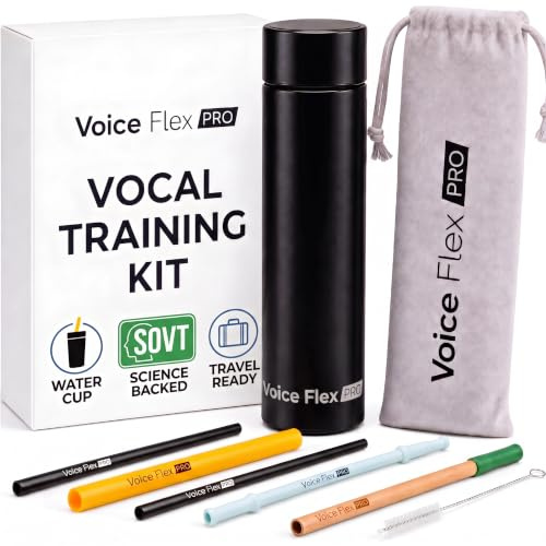 Camtoms Straws for Voice Training - Multi-Size Vocal Trainer for Singing - SOVT Breathing Exercise Tool to Expand Range & Reduce Strain - Professional Kit for Vocal Warm Up & Recovery