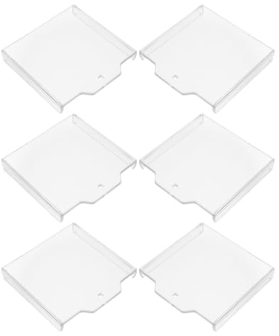 HOMSFOU Lot de 6 Protections Transparentes pour Déclencheurs Manuels d'Alarme Incendie en Plastique Haute Résistance Couvercles de Poste d'Alarme Antichoc Adaptés pour Bureaux