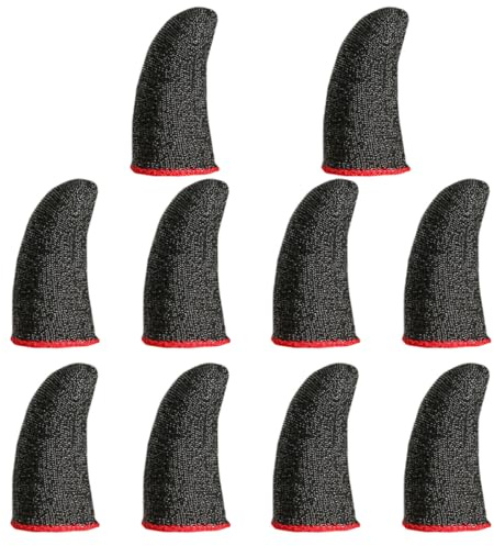 CHILDWEET Fingerlinge 10 Stück mit Ergonomischem Design und Flexiblem Fingerschutz für und Erwachsene Beim Gaming