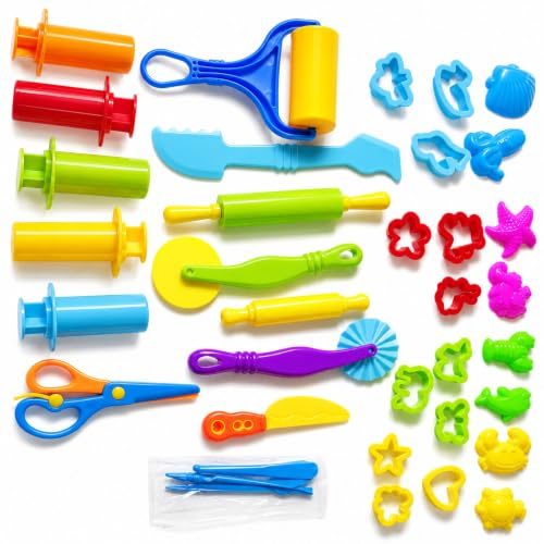 Noaxylic 38 Piezas Moldes Plastilina, Accesorios Plastilina