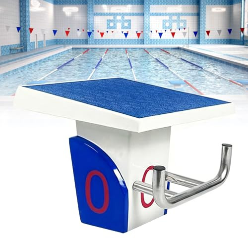 Edelstahl-Tauchbrett, rutschfeste Oberfläche mit Griff, quadratische Basis für Pool-Wettkampf-Training, drinnen und draußen