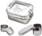 Sattvii® Premium Edelstahl Brotdose & Lunchbox Set | Rostfrei & Nachhaltig | Spülmaschinenfest | Geschenk für Kinder | Inkl. 2 Mini-Behälter | BPA-frei