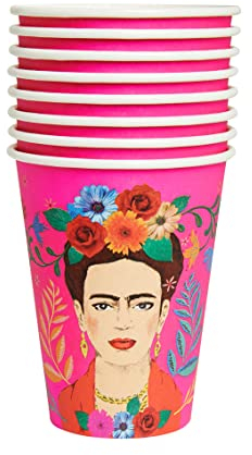 Talking Tables Boho Mix Vasos de Papel Grandes 12PK 12 Oz Vasos Desechables Fiesta Diseño Vintage Sostenibles para Celebración Bodas Cumpleaños 473ml