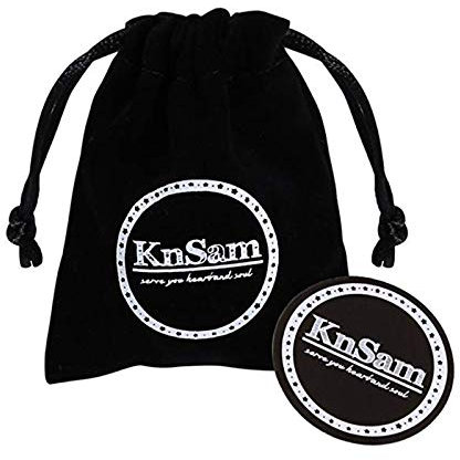 KnSam Schmuck 925 Silber Kette Herren Buddha Dog Tag Anhänger Halskette als Geschenk für Mann Freund, Erbskette 50cm