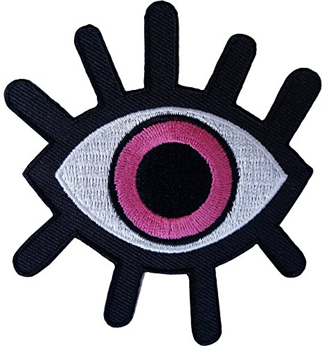 Evil Eye Patch Iron On Sew On Clothes Bag Embroidered Badge Embroidery Applique