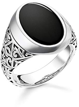 THOMAS SABO 3 Ring schwarz 925 Sterlingsilber, Geschwärzt TR2242-698-11