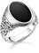 THOMAS SABO Unisex, Herren Ring schwarz 925 Sterlingsilber, Geschwärzt TR2242-698-11