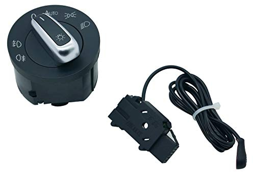 ZEALfix Steuersensormodul für Autoscheinwerferschalter Kompatibel mit GTI Jetta MK5 MK6 Passat Caddy Rabbit Tiguan Touran 5ND941431B 5ND941431BXSH