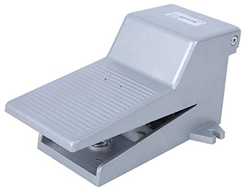 Oumefar Luftventil Pneumatische Fußpresse Steuerung 2 Position 5 Wege Pneumatikpedalventil G1/4 Fußsteuerung Mechanisches Druckventil