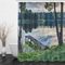 Chickw1 Duschvorhang Wasserdicht Antischimmel, Duschvorhänge Polyester Waschbar Bad Vorhang mit 12 Duschvorhangringe - 3D Landschaft Motiv Badewanne Vorhang (200x240cm,Hölzern Brücke)