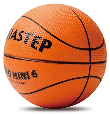 Chastep Mini-Basketball, Frottee, 6, für Kinder, weich und federnd, ohne Gefahr zum Spielen drinnen oder draußen (Orange)