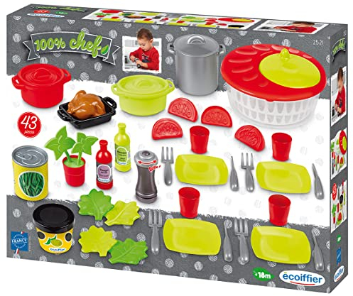 Jouets Ecoiffier - 2521 - Coffret cooking - Jeu d'imitation - Dès 18 Mois - Fabriqué en France