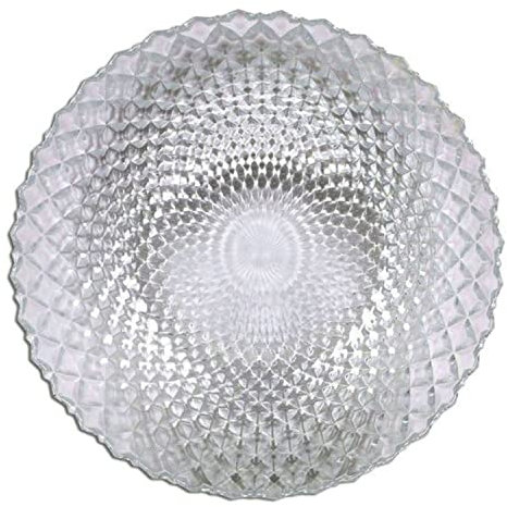 La Mediterránea S2206969 Plato Hondo, Diamond Vidrio, 21.5 cm