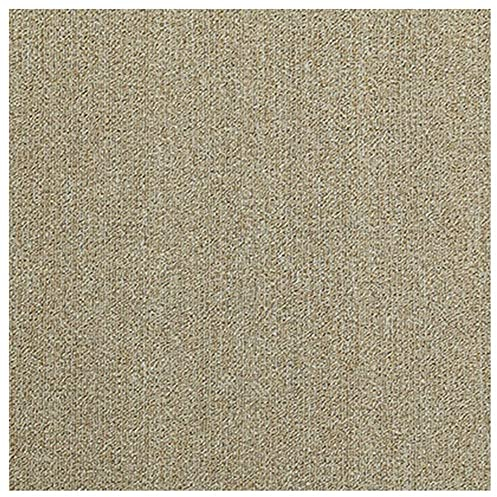 Yesuitme Teppichfliesen 20 Stück - 5m², 50x50cm Selbstliegend Teppichboden, Rutschfest Strapazierfähiger Kurzflor Teppich für Büro Wohnzimmer Balkon Auto(Farbe:Beige)