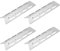 41x10cm Edelstahl Heizplatte, 4 St¨¹ck Heat Plate, Flammenblech Gasgrill f¨¹r BBQ, Hitzeschild Brennerabdeckung Ersatzteile, f¨¹r Grillchef Nexgrill Backyard und andere Modell Grills
