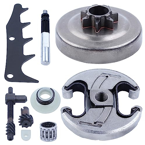 Gubeter .325 7T Kit Pompa Olio Tamburo Frizione, per Husqvarna 340 345 350 per Motosega Jonsered 2145 2150, 578097901, 578 09 79 01, 503932101, 503 93 21 01, 503931801, 503-913 18