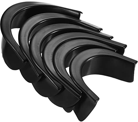 PATIKIL 6Pack Billiard Loch Einlagen Pool Tisch Taschenfächer Gummi Pool Tisch Loch Einlagen Ersatz für Pool Tisch Billiard Schwarz