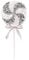 Christmas Concepts® 360mm (14,2) Giant Sparkly Sequin Lollipop Christmas Decoration – Christmas Tree Ornaments – Silver