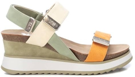XTI - Sandalia Mujer Verde - Calzado Cómodo y Versátil - Moda casual - Modelo 14282204 (Talla 40)