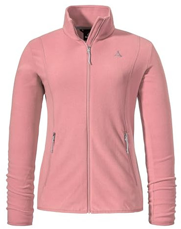 Schöffel Damen Fleece Jk Style Ash WMS, leichte Fleecejacke aus wärmendem Tecnopile, schnelltrocknende Outdoorjacke mit 2-Wege-Stretch, viola, 44