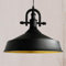 bamyum Asletl-Marine Hängelampe Industrial Vintage Ø41 cm, Küchenlampe Hängend Vintage, Hängelampe Esstisch, Wohnzimmerlampe, Pendelleuchte Schwarz Metall