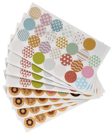40 Blätter Loch pflaster aufkleberpapier scrapbooking sticker Bastelsticker schul sachen schnellhefter Universal- schmücken transparente Aufkleber loses Blatt Papier Etikett