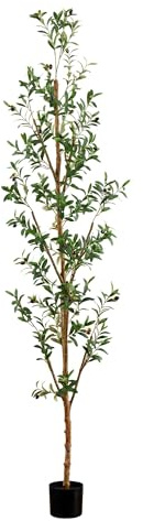 Potted Olive Artificial Tree - 8' - Green
