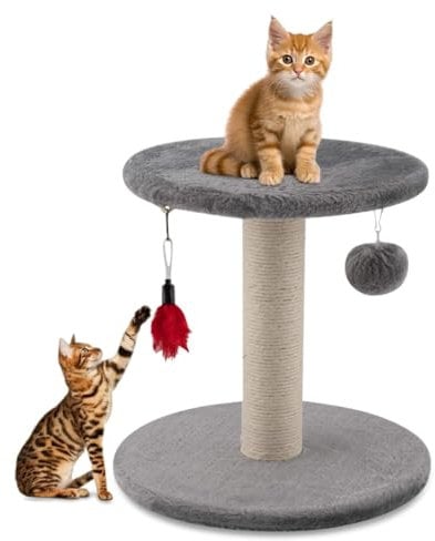 ADEPTNA Kitten Tree Tower Activity Centre for Playing Relax and Sleep – Kitten Scratching Post Climber House