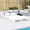 Rantry Lettino Prendisole Bianco 205x110x31,5cm Legno Massello di Pino, Lettini Prendisole, Divano Letto Mobili, Lettini da Giardino, Lettino da Piscina, Lettino Prendisole da Giardino