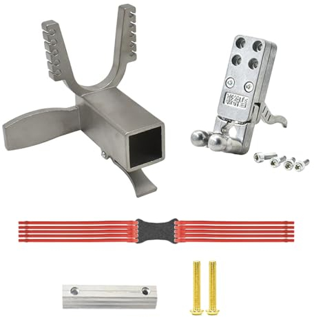 Runzkzy Schwere Schleuder Zubehör für Erwachsene, Auslösevorrichtung und Metall Schleuder Kopf für DIY Jagd Schleuder Gewehr, Katapult Zubehör für Outdoor-Schießen Praxis (10 Löcher)
