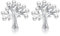 Reffeer Orecchini a perno in argento sterling 925 massiccio, con albero della vita, per donne e ragazze, Argento sterling, Nessuna pietra preziosa
