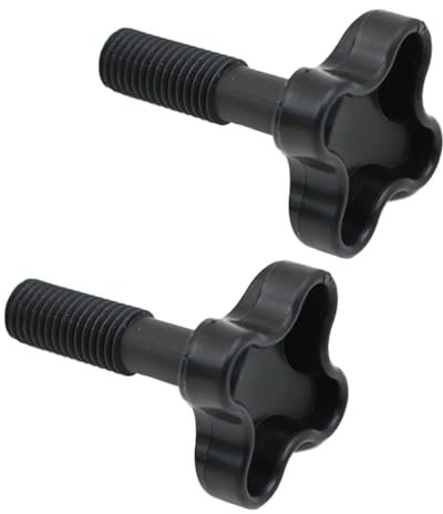 Hsthe Sea 2 Pcs M12 PlasticFixing Screw,Knob Canopies Garden Swing Plastic Fittings to attach canopy frame to swing frame - Black