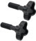 Hsthe Sea 2 Pcs M12 PlasticFixing Screw,Knob Canopies Garden Swing Plastic Fittings to attach canopy frame to swing frame - Black