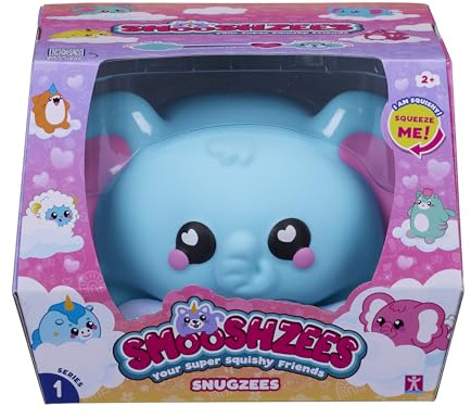 Smooshzees Snugzees, Luna, Blauer Elefant, Sammelfiguren, superweich, kuschelig und quetschbar!