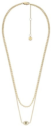 Fossil Sutton JF04792710 Collier en Acier inoxydable Pour Femme Doré, Length: 410mm+50mm, Acier inoxydable, Pas de gemme