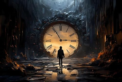 Time Passing, 8000-teiliges Unstress-Puzzle für Erwachsene, Holzpuzzle, Familienspiel, Teambuilding